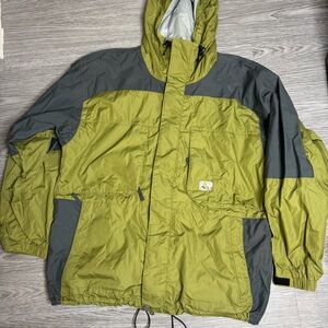 Burton Snowboarding Access Lightweight Jacket Green  & Gray Size XL Mens